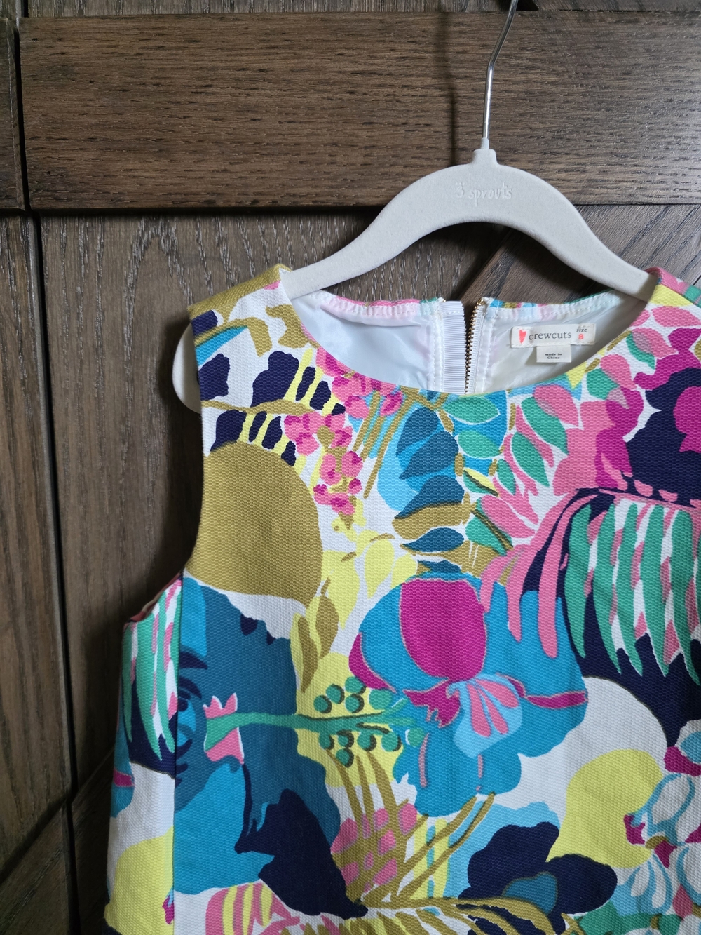 Crewcuts Bright Floral Drop-Waist Dress - Picture 2 of 5